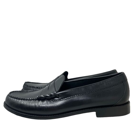 J Crew Camden Loafers Mens 10.5 Black Leather Sole Penny Preppy BJ009 main image 9
